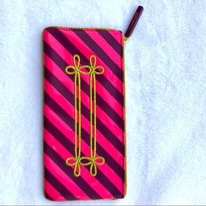 M·A·C Cosmetics Pink & Purple Striped Marching Band Epaulet Makeup Bag Pouch